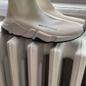White balenciaga shoes